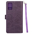 Miniatyrbild 3 av 5: Samsung Galaxy A72 - Multifunktionellt Läder Fodral - Lila Purple Lila