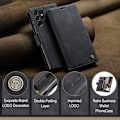 Miniatyrbild 4 av 6: CASEME Samsung Galaxy S23 Ultra Fodral Flip Läder Svart