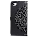 Miniatyrbild 5 av 5: iPhone 7/8/SE (2020/2022) - Mandala Läder Fodral - Svart Black Svart