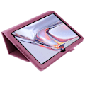 Miniatyrbild 4 av 5: Samsung Galaxy Tab A7 10.4 Fodral Litchi läder Lila Purple Lila
