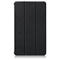 Miniatyrbild 2 av 6: Samsung Galaxy Tab A7 Lite 8.7 - Tri-Fold Läder Fodral - Svart