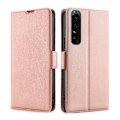 Miniatyrbild 1 av 6: Sony Xperia 1 IV Fodral Slim Läder Roséguld