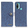 Miniatyrbild 1 av 6: KHAZNEH Motorola Moto E20 / E40 Fodral Split Läder Blå