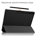 Miniatyrbild 4 av 6: Samsung Galaxy Tab S9 Ultra Fodral Tri-Fold Läder Svart