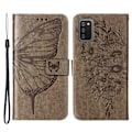 Miniatyrbild 1 av 6: Samsung Galaxy A03s Fodral Tryckt Butterfly Grå