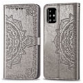 Miniatyrbild 5 av 5: Samsung Galaxy A51 - Mandala Plånboksfodral - Grå Grey Grå