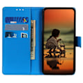 Miniatyrbild 3 av 6: Motorola Edge 40 Pro 5G Fodral Litchi Läder Blå