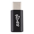 Miniatyrbild 3 av 4: USB-C Hona - USB-C Hane Adapter Svart