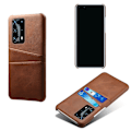 Miniatyrbild 1 av 5: Huawei P40 - Skal med Kortfack - Brun Brown Brun
