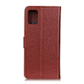 Miniatyrbild 3 av 5: Samsung Galaxy A72 - Litchi Läder Fodral - Brun Brown Brun