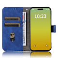 Miniatyrbild 2 av 6: iPhone 15 Fodral Skin Touch Läder Blå