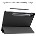Miniatyrbild 4 av 6: Samsung Galaxy Tab S9 Fodral Tri-Fold Läder Svart