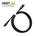 Miniatyrbild 3 av 4: OtterBox Standard 2m MFi PD Lightning - USB-C Kabel Svart