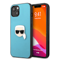 Miniatyrbild 1 av 2: Karl Lagerfeld iPhone 13 Skal PU Läder Karl Head Blå