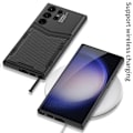 Miniatyrbild 6 av 6: GKK Samsung Galaxy S24 Ultra Skal Hybrid Läder Litchi