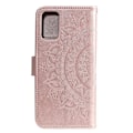 Miniatyrbild 3 av 5: Samsung Galaxy A02s - Mandala Läder Fodral - Roséguld Roséguld Roséguld