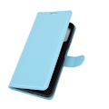 Miniatyrbild 2 av 5: Xiaomi Redmi 9T - Litchi Läder Fodral - Blå Blue Blå
