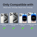 Miniatyrbild 2 av 5: NORTHJO iPhone 15 Pro/Pro Max/14 Pro/Pro Max Linssskydd 2-PACK Glitter