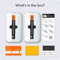 Miniatyrbild 2 av 6: Spigen iPhone 16e/14/13/13 Pro GLAS.tR "Ez Fit" 2-PACK Skärmskydd