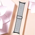 Miniatyrbild 4 av 6: Google Pixel Watch / Watch 2 Justerbart Nylon Armband Svart/Vit