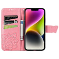 Miniatyrbild 2 av 5: iPhone 15 Plus Fodral Med Fjäril Tryck Rosa