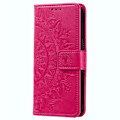 Miniatyrbild 4 av 5: Samsung Galaxy A35 5G Fodral Mandala Läder Rosa