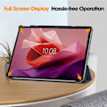 Miniatyrbild 5 av 6: Lenovo Tab P12 Fodral Tri-Fold Läder Mörk Blå
