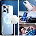 Miniatyrbild 4 av 5: Tech-Protect iPhone 11 Pro Max Skal FlexAir Hybrid MagSafe Transparent