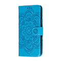 Miniatyrbild 2 av 5: Samsung Galaxy A52 / A52s - Mandala Läder Fodral - Blå Blue Blå