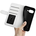 Miniatyrbild 4 av 6: Google Pixel 9a Fodral Crazy Horse Läder Vit