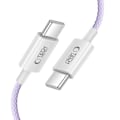 Miniatyrbild 3 av 6: Tech-Protect 2m 60W/3A PD USB-C - USB-C Kabel UltraBoost Mauve