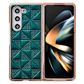 Miniatyrbild 1 av 6: Galaxy Z Fold 6 Skal Läder Mörk Grön