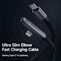 Miniatyrbild 2 av 6: Mcdodo 1.8m 36W PD USB-C - Lightning Elbow Kabel Svart