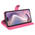 Miniatyrbild 3 av 6: iPhone 16 Plus Fodral Litchi Läder Rosa