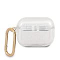 Miniatyrbild 2 av 2: Guess AirPods Pro Skal 4G TPU Glitter Karbinhake Transparent
