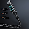 Miniatyrbild 4 av 6: Mcdodo 1.2m 100W USB-C - USB-C LED Snabbladdning Svart