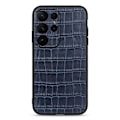 Miniatyrbild 1 av 3: Samsung Galaxy S23 Ultra Skal Äkta Läder Krokodil Textur Blå