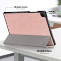 Miniatyrbild 6 av 6: Samsung Galaxy Tab A9 Plus Fodral Tri-Fold PU Läder Roséguld