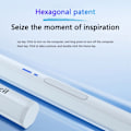 Miniatyrbild 4 av 6: Bluetooth Magnetisk Hexagon Stylus Touchpenna Vit
