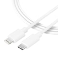Miniatyrbild 1 av 3: Tactical 1m 2A 10W USB-C - Lightning Laddkabel Smooth Vit
