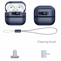 Miniatyrbild 2 av 6: ESR AirPods 4 Skal MagSafe Pulse HaloLock Blå