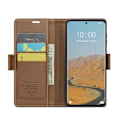 Miniatyrbild 3 av 6: CASEME Redmi Note 14 Pro/Pro Plus 5G Fodral RFID Läder Brun