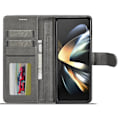 Miniatyrbild 2 av 6: LC.IMEEKE Galaxy Z Fold 5 Fodral Läder Grå