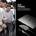 Miniatyrbild 5 av 6: Spigen 27W PD/QC 2-Port Billaddare SteadiBoost Svart