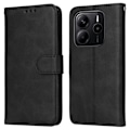 Miniatyrbild 1 av 6: Xiaomi Redmi Note 14 4G Fodral Läder Folio Svart