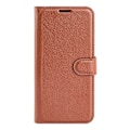 Miniatyrbild 6 av 6: OnePlus Nord 4 Fodral Litchi Läder Brun
