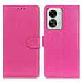 Miniatyrbild 1 av 6: OnePlus Nord 2T 5G Fodral Litchi Läder Rosa
