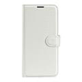 Miniatyrbild 6 av 6: Xiaomi Redmi 14C Fodral Litchi Läder Vit