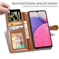 Miniatyrbild 4 av 6: Samsung Galaxy A23 5G Fodral PU Läder Brun