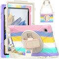 Miniatyrbild 2 av 6: Galaxy Tab A8 10.5 Roterande X-Shape Hybrid Skal
